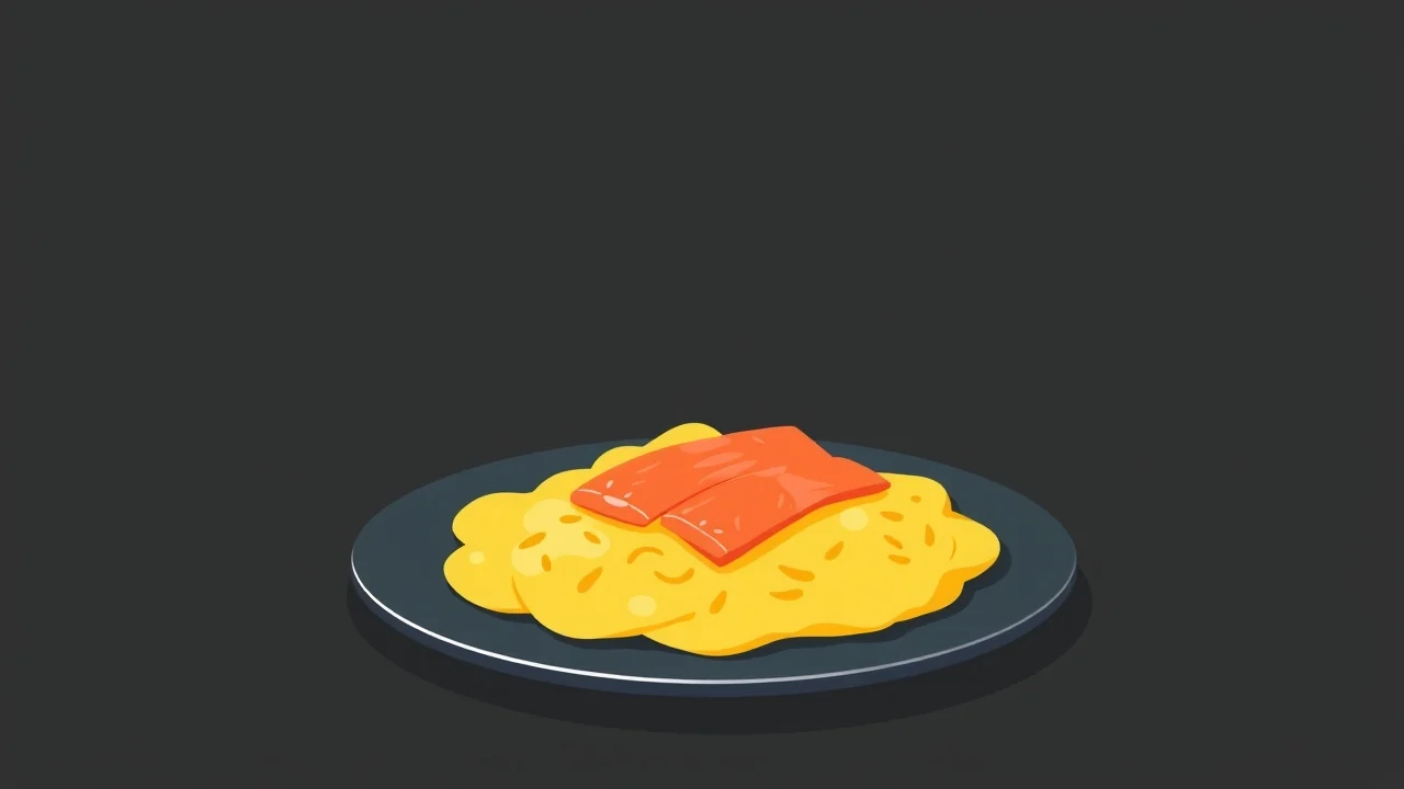 Soft Scrambled Eggs with Smoked Salmon