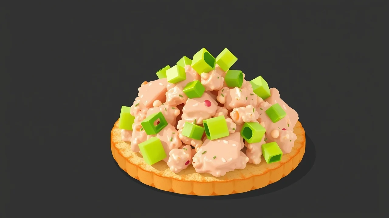 High Fiber Crispbread with Tuna and Celery