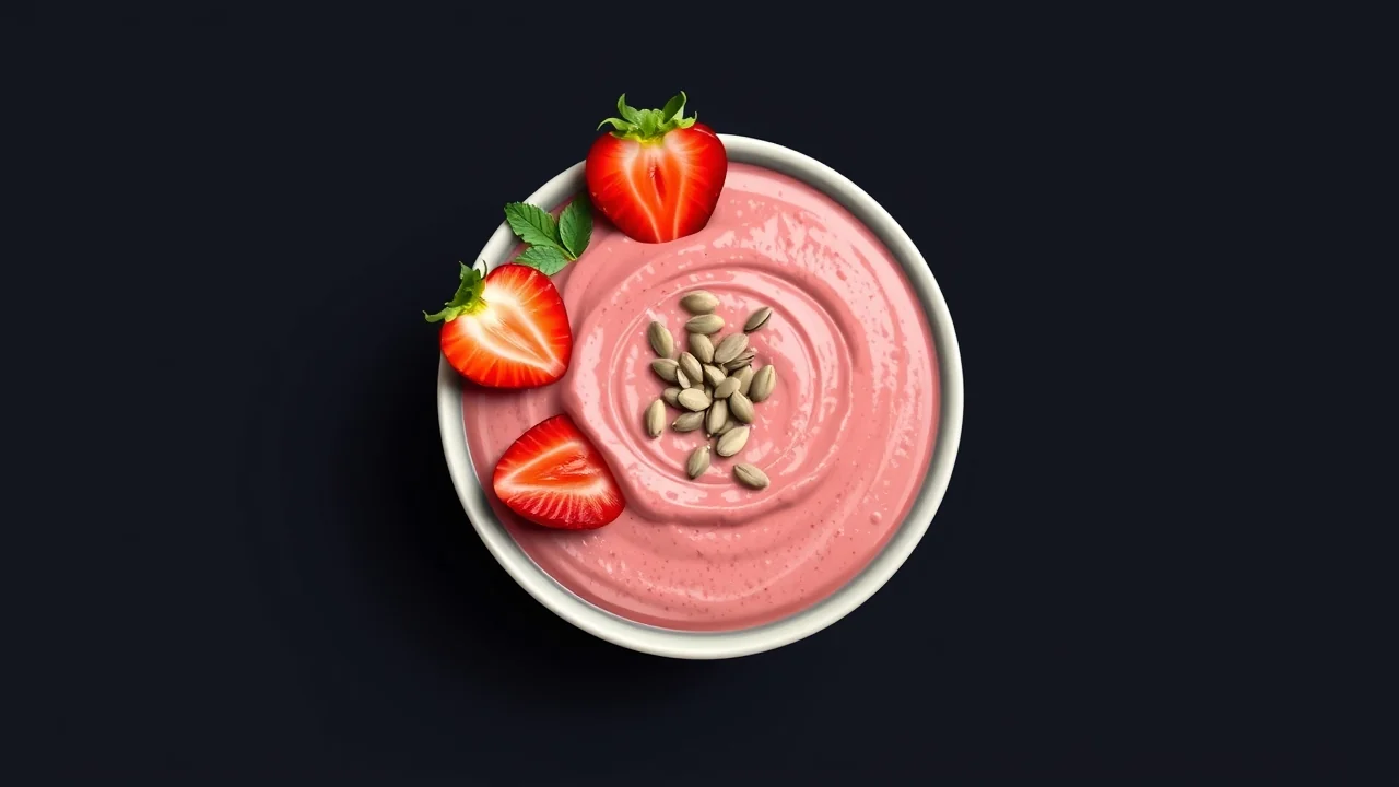 Silken Tofu and Berry Smoothie Bowl