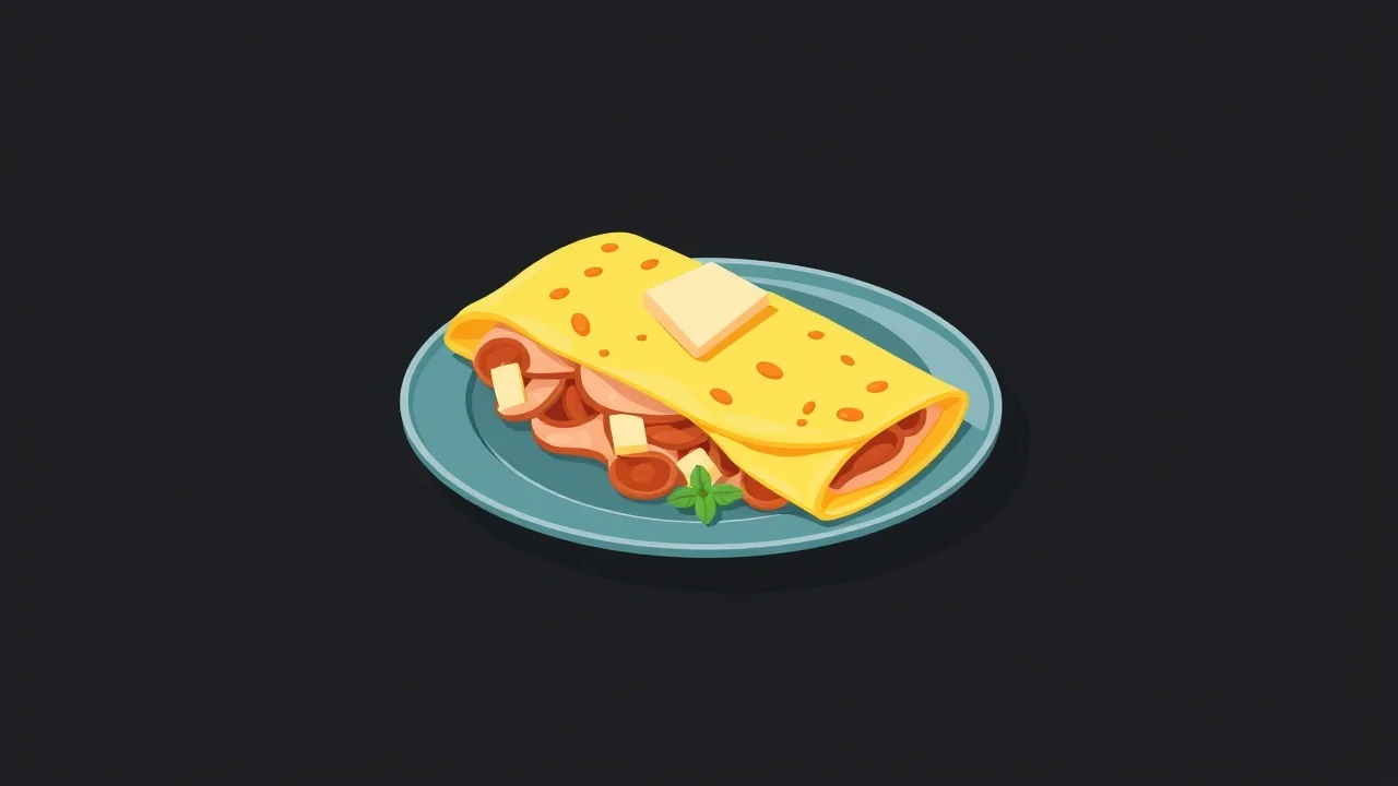 Smoked Turkey and Swiss Cheese Omelet