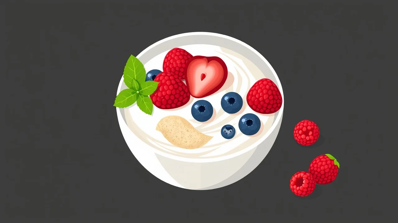 Greek Yogurt and Whey Protein Berry Bowl