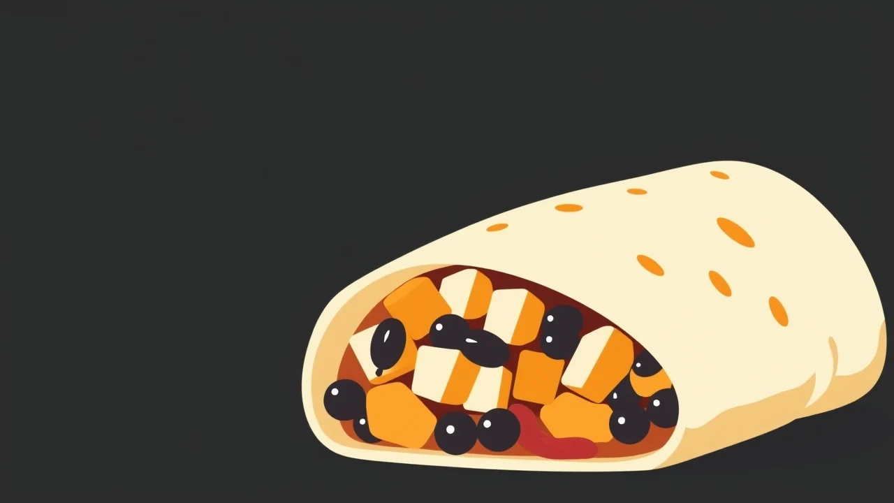 Tofu and Black Bean Breakfast Burrito