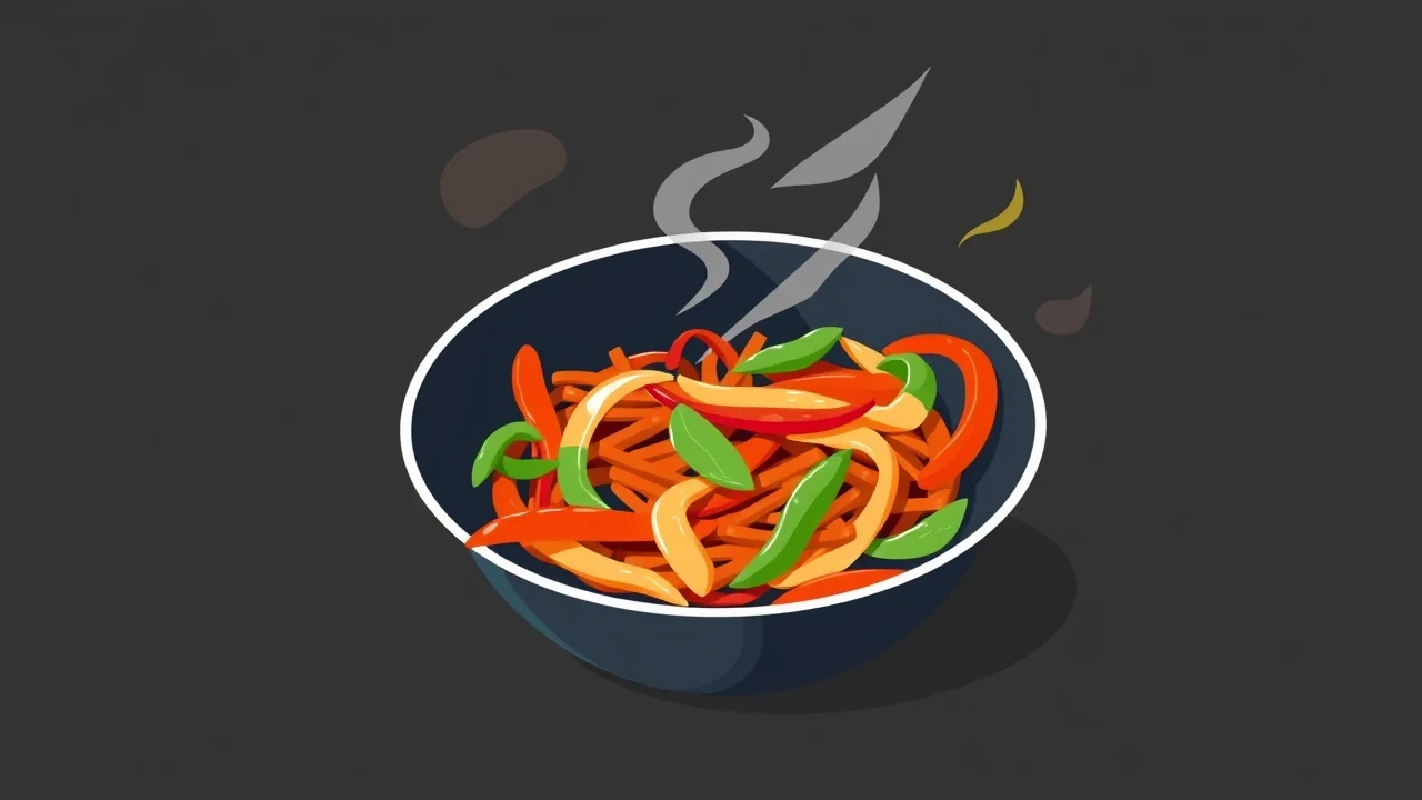 Seitan and Bell Pepper Breakfast Stir-Fry