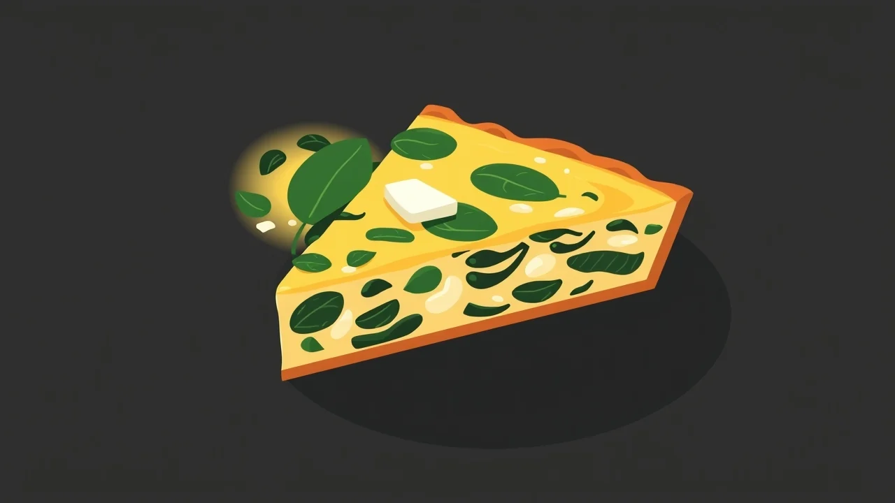 Spinach and Feta Crustless Quiche