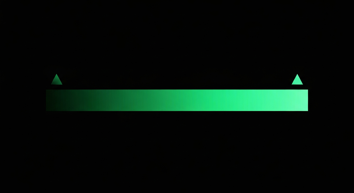A gradient bar showing the NEAT range from low to high with two pointers along it